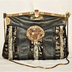 Vintage 1980’s Limited Edition Simboli Leather Shoulder Bag #171/250